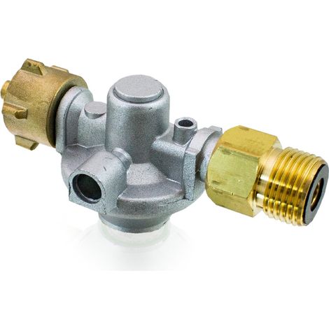 Bituxx Gas Mitteldruckregeler Druckminderer Regler Druckregler 4 Bar inklusive Adapter Dachbrenner Unkrautvernichter (1/3)