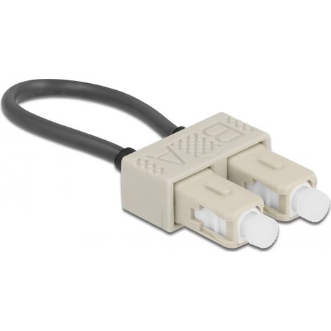 Delock Adaptador de loopback de fibra Ã³ptica SC / OM2 multimodo beige