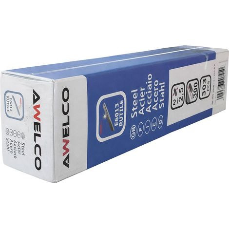 Lot de 303 Electrodes Acier 2,5 x 300mm Baguettes enrobées Soudure toutes positions AWELCO