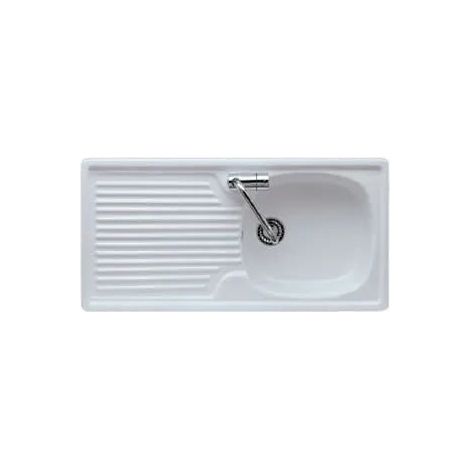 Lavello Cucina In Ceramica Reversibile 80x45 Cm Una Vasca Con Gocciolatoio (1/2)