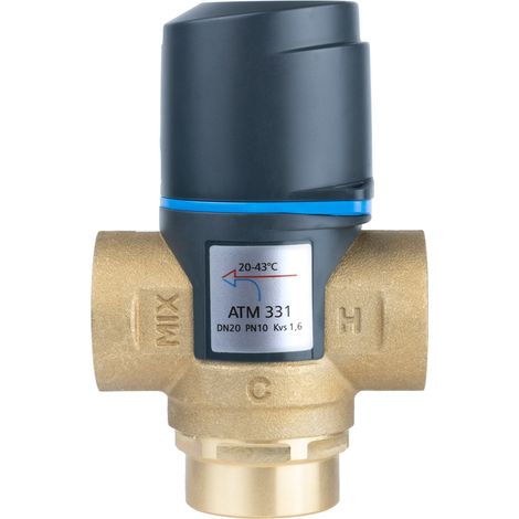 Afriso Brauchwassermischer Thermisches Mischventil ATM 331 DN20 ¾IG 20 bis 43°C 1,6m³/h 78249 (1/3)