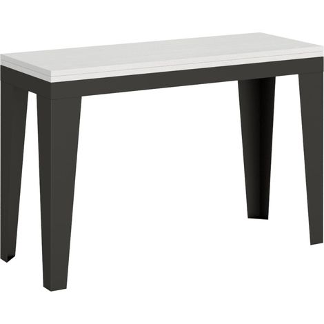 Tavolo apribile 120x45/90 cm Flame Double Quercia Natura telaio Antracite (1/4)