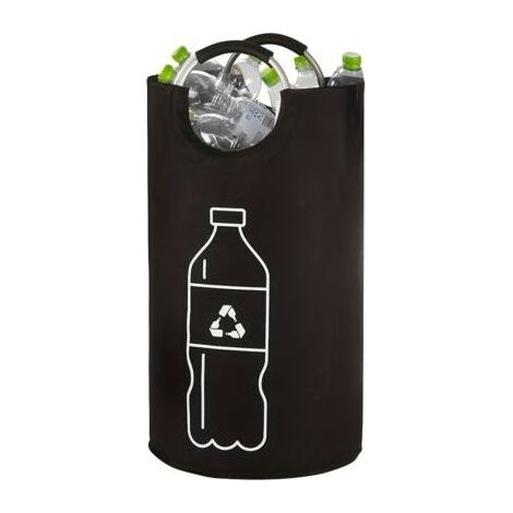 Poubelle de recyclage pliable pour bouteilles - Collecteur en polyester de 18,2 gallons, poubelle multifonctionnelle cylindrique pour usage domestique, pas besoin d'électricité (1/5)