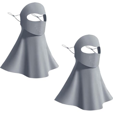 Cache-cou anti-UV UPF200+ avec ouverture pour boire et protection solaire intégrée Idéal pour le vélo, la randonnée, la pêche, le golf, le travail, la plage et les activités estivales en extérieur.