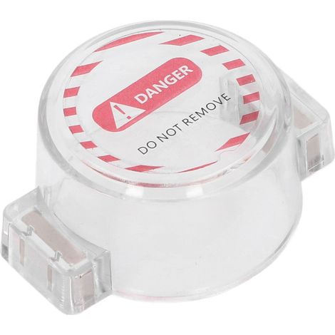 Carter de protection pour bouton d'arrêt d'urgence en PC magnétique rond pour interrupteur à poussoir (1/5)