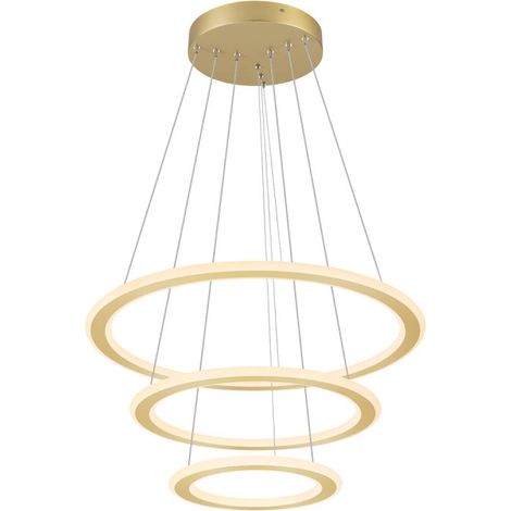 Suspension LED ONE FLAT intérieur laiton LED 58W IP 20 - SLV - 1007703 (1/5)