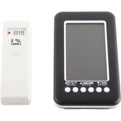 CJ3316RF 4-in-1 Drahtloses Digitalthermometer für den Innen- und Außenbereich mit Uhr und Hygrometer (1/5)