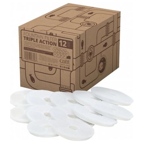 Catit Filtro de Triple Acci¾n para Fuentes, 12 uds
