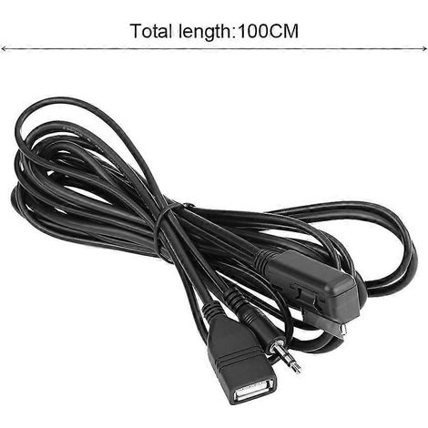 Connexion autoradio AMI MMI, chargeur USB, câble audio AUX pour Mercedes-Benz C63 E200l CLS ES ML (1/5)