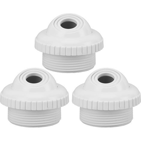 Lot de 3 Buses à Jet pour Piscine Spa, Jet D'entrée de Globe Oculaire à Flux Directionnel 3/4", Raccord Retour Piscine avec Filetage MIP 1-1/2", Accesso (1/5)