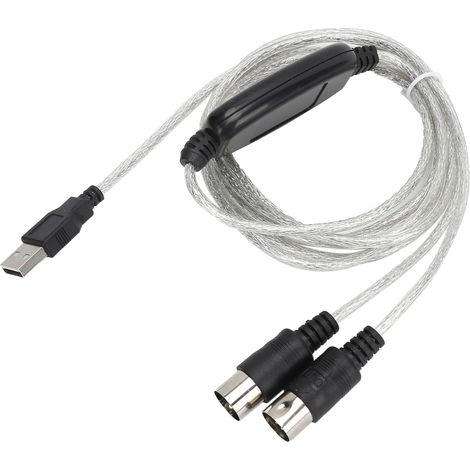 Câble MIDI vers USB Convertisseur Compatible Windows 7/8/10 et Mac OS X (1/5)