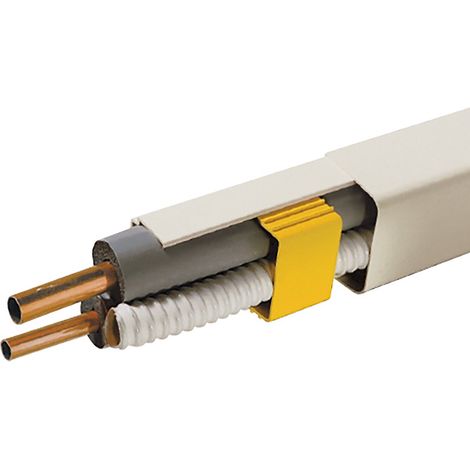 Axelair – Goulotte film blanche 2m – Dimensions 60x45mm – Pour installations électriques – Résistante aux chocs et UV