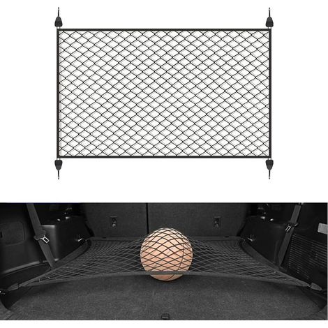 Filet rangement coffre voiture 60x40 cm (1/5)