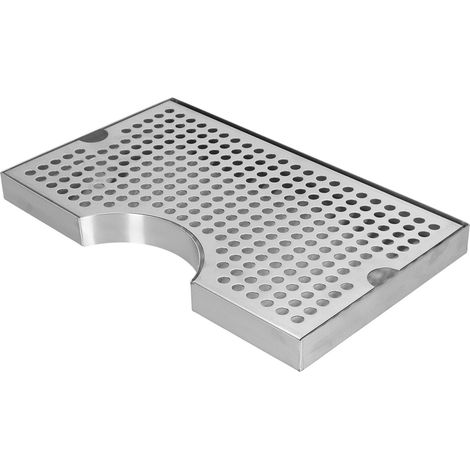 Seau inox récupérateur d'eau pour fontaine à bière, plateau anti-gouttes bar domestique (1/5)
