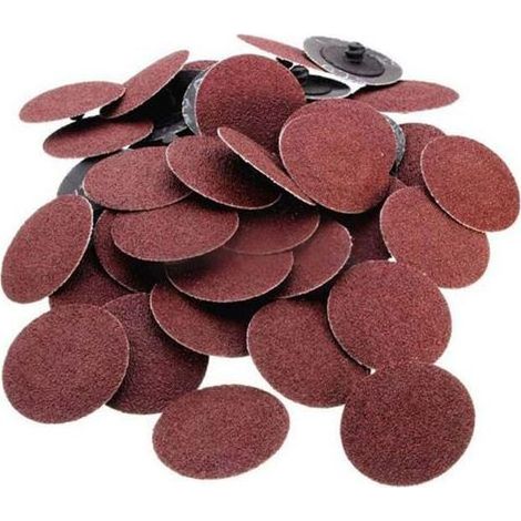 Lot de 50 disques de sable diamantés pour meuleuse pneumatique, oxyde d'aluminium rouge, céramique, pour polissage et meulage des métaux (1/5)