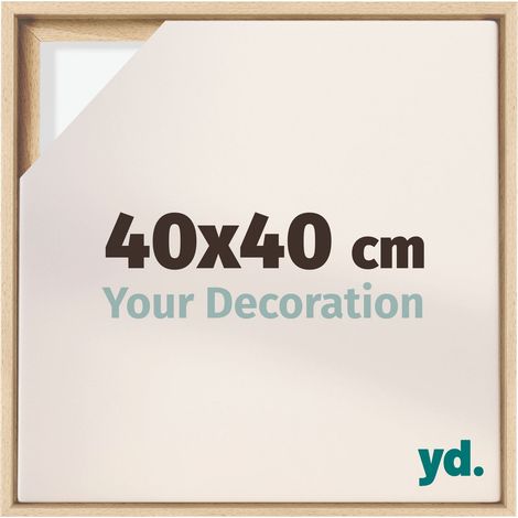 Your Decoration - Cadre flottant  - Hetre - Cadre en caisse américaine pour toile sur chassis - MDF - Lyon (1/5)