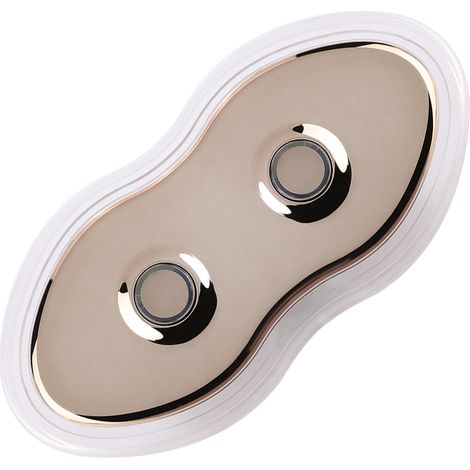 2-Tasten-Handbedienschalter mit LED-Hintergrundbeleuchtung für elektrischen Sofa-Massagesessel (1/5)