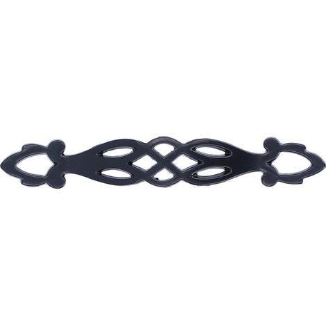 Poignée en alliage de zinc noir avec vis, bouton de quincaillerie pour tiroirs de meubles de maison (1/5)