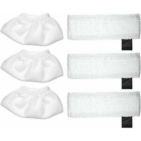 Convient pour le nettoyeur vapeur Karcher SC2 / SC3 / SC4 / SC5, tissu de couverture 3 pieces + chiffon de sol 3 pieces (1/5)