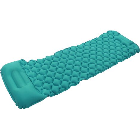 Matelas de Camping Autogonflant Léger et Compact - Bleu pour Randonnée, Trekking et Aventure en Plein Air (1/5)