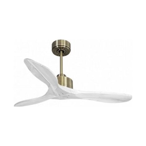 Modulo Slim de Klassfan - Ventilateur de plafond et destratificateur moteur DC laiton et bois blanc 10 à 20 m² (1/5)