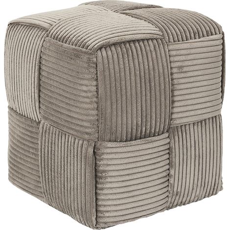 Pouf côtelé collection MOANA Rectangulaire (1/3)