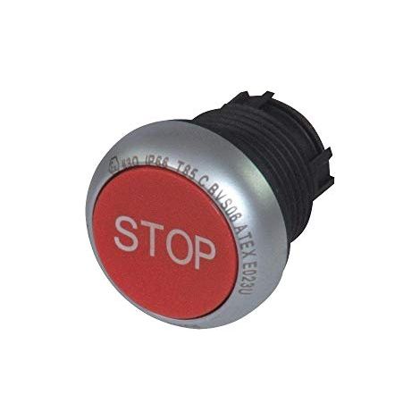 Pulsador negro saliente BOUTON EATON M22DS