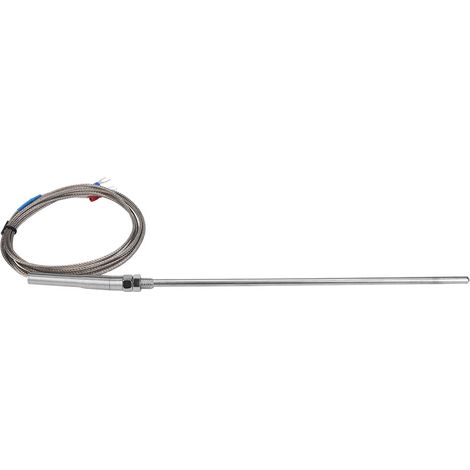 Fil de capteur de température pour thermocouple de type K à filetage M8, sonde de 200 mm, plage de mesure 0-400 °C (3 m) (1/5)