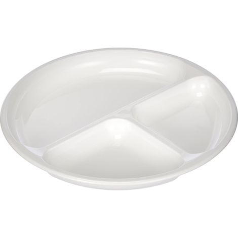 Westmark Piatto da microonde, 3 sezioni separate, ø 25 cm, plastica, colore: bianco, 22402270 (1/4)