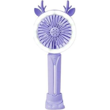 USB Rechargeable Portable Fan - Convenient - Suitable for Students and Offices - Small Portable Fan, Purple