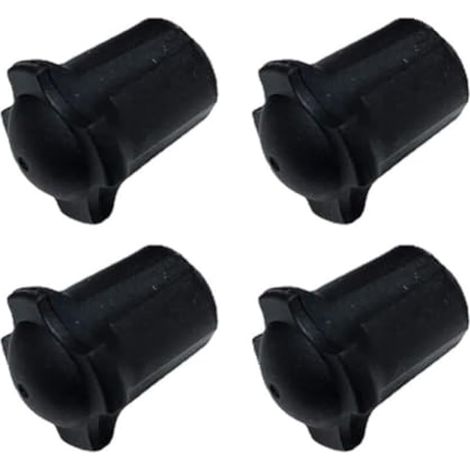 Lot de 4 housses de pieds de chaise pliantes en caoutchouc de rechange pour chaises de camping en plein air (1/3)