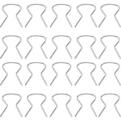 20 Stück Halteklammern für Autofenstergriffe, 4138439 Hochfest, Türfensterkurbelgriffe, Ersatz-Metallklammern (1/5)