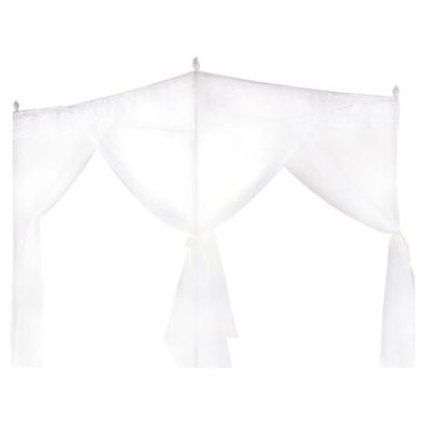 Moustiquaire de lit princesse luxe 150x200 cm3 ouvertures latéralesMaille respirante en polyesterFacile à laver en machine (1/5)