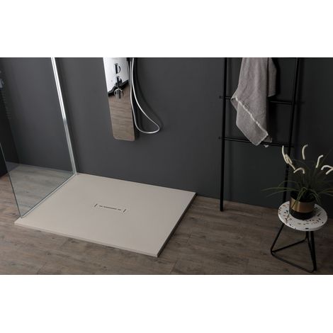 Piatto doccia Ardesia Plus 2,6cm tortora matt 80x120cm