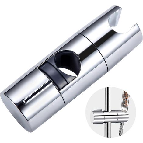 Support de pommeau de douche pour tuyau de 18 à 25 mm, support de fixation réglable pour barre de douche, chromé (1/5)