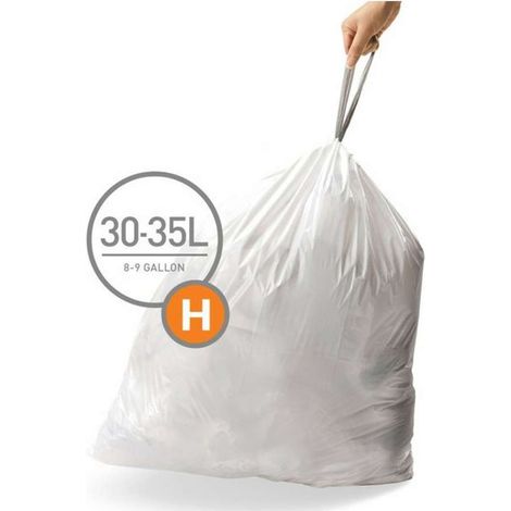 Simplehuman Altri accessori - Sacchetti per pattumiera 30-35 l, tipo H, 60 pz CW0258