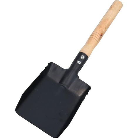 2 Pièces Pelle à Suie pour Cheminée Petite Pelle à Poussière Accessoires De Barbecue Bêche pour L'extérieur Pelle à Cendres De Cheminée Mini Pelle à Manche Le Fer Pizza Trémie (1/5)