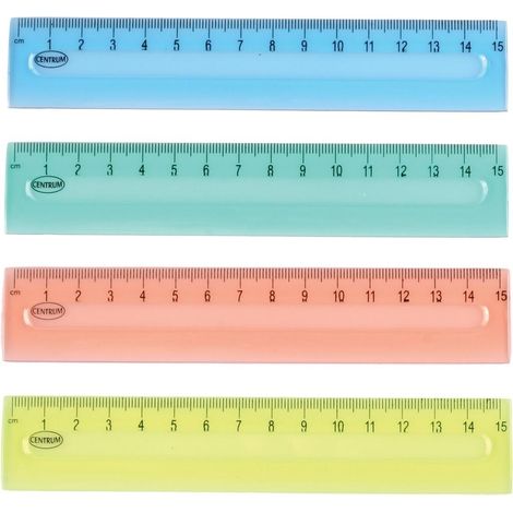 Kunststofflineal 15 cm