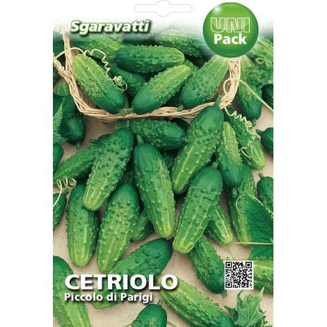 Semi per Ortaggi e Vegetali Cetriolo Piccolo Sgaravatti Verde di 20 Pezzi