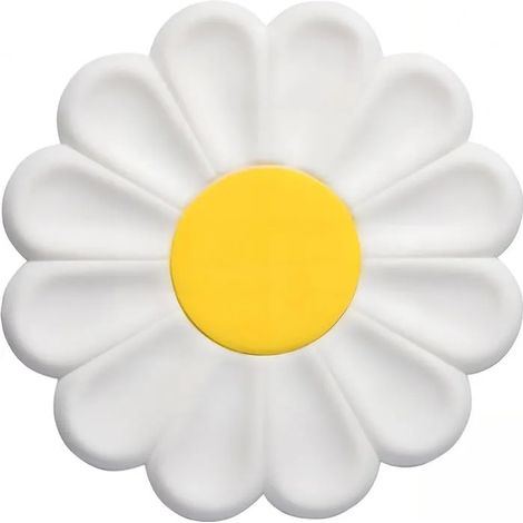 17cm Dessous de Plat Chaud, Support Silicone Flexible, Coussinet Antidérapant Cuisine, Tapis Résistant à la Chaleur - Blanc - Blanc (1/5)