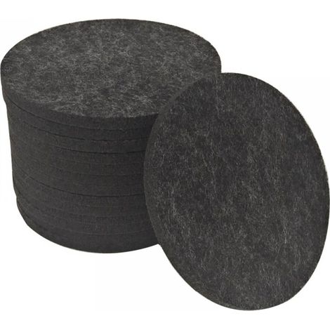 Lot de 14 dessous de verre, feutre rond, protection meubles, intérieur extérieur, stabilité verres (1/5)