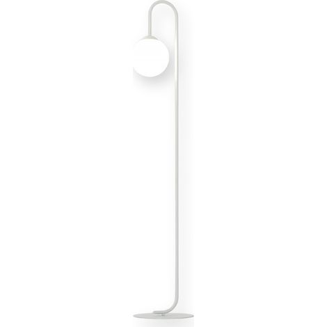 Lampada da terra moderna bianca sfera E14 10W Flor (1/4)