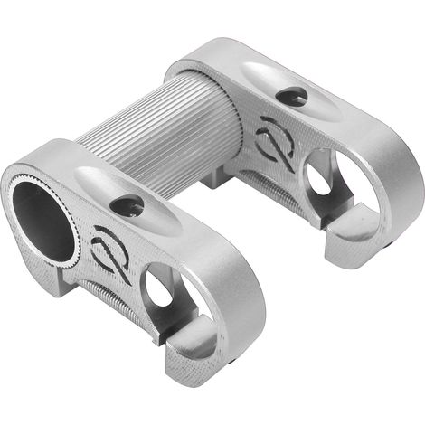 Tige de guidon réglable en alliage d'aluminium 25,4 mm pour vélo pliant, double hauteur, argenté (1/5)
