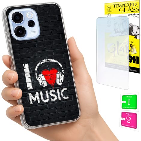 Custodia per Oppo Reno 15F / 15F FS Photo cover Cover posteriore + vetro 9H