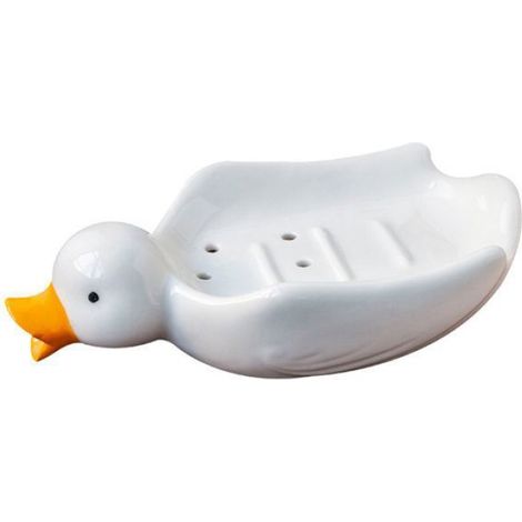 Porte-savon - Céramique - Auto-drainant - Pour Salle De Bain Et Douche - 1 Pièce (1/5)