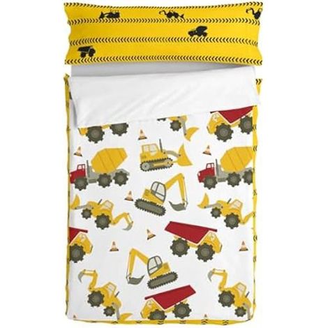Felice Venerdì Mr Fox Macchinari Copripiumino con imbottitura Multicolore 105 x 200 cm
