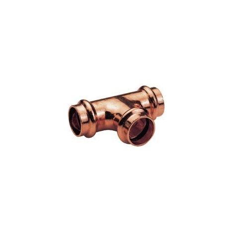 Ibp Bänninger – Té cuivre égal à sertir Femelle Ø18 – Raccord à sertir pour tubes cuivre – Joints EPDM pour eau – Température maxi 120°C