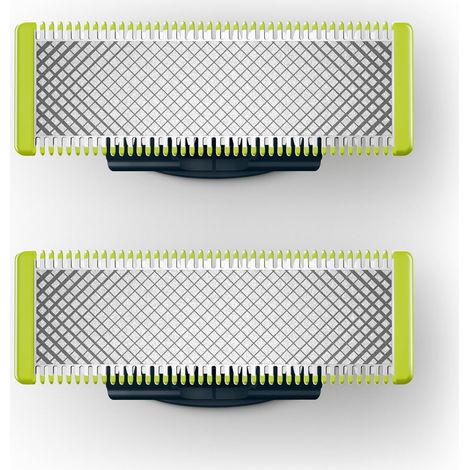 Compatible with Philips OneBlade - Replacement blades for OneBlade electric shaver/trimmer, durable stainless steel, for trimming, styling and shaving, pack of 2 (1/5)