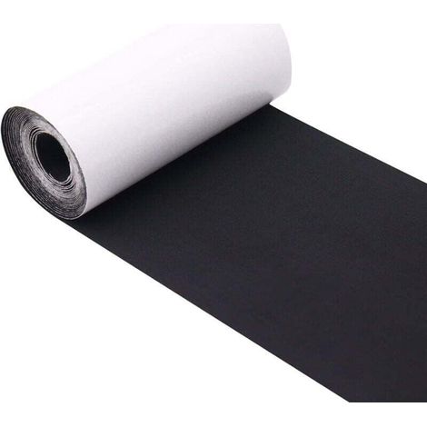 Patchs adhésifs en nylon - Pour réparation de vêtements, doudoune, tente, housse de vêtement - 7,6 cm x 200 cm - Noir (1/4)