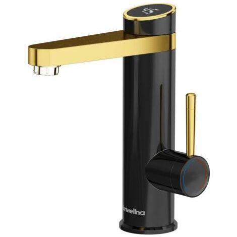 Robinet de cuisine, robinet électrique 3200W salle de bain affichage numérique LED robinet de lavabo mitigeur monocommande robinet (1/4)